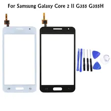 Для samsung Galaxy Core 2 II G355 G355H Core2 SM-G355H Передняя панель сенсорный экран сенсор ЖК дисплей дигитайзер Ремонт внешнего стекла