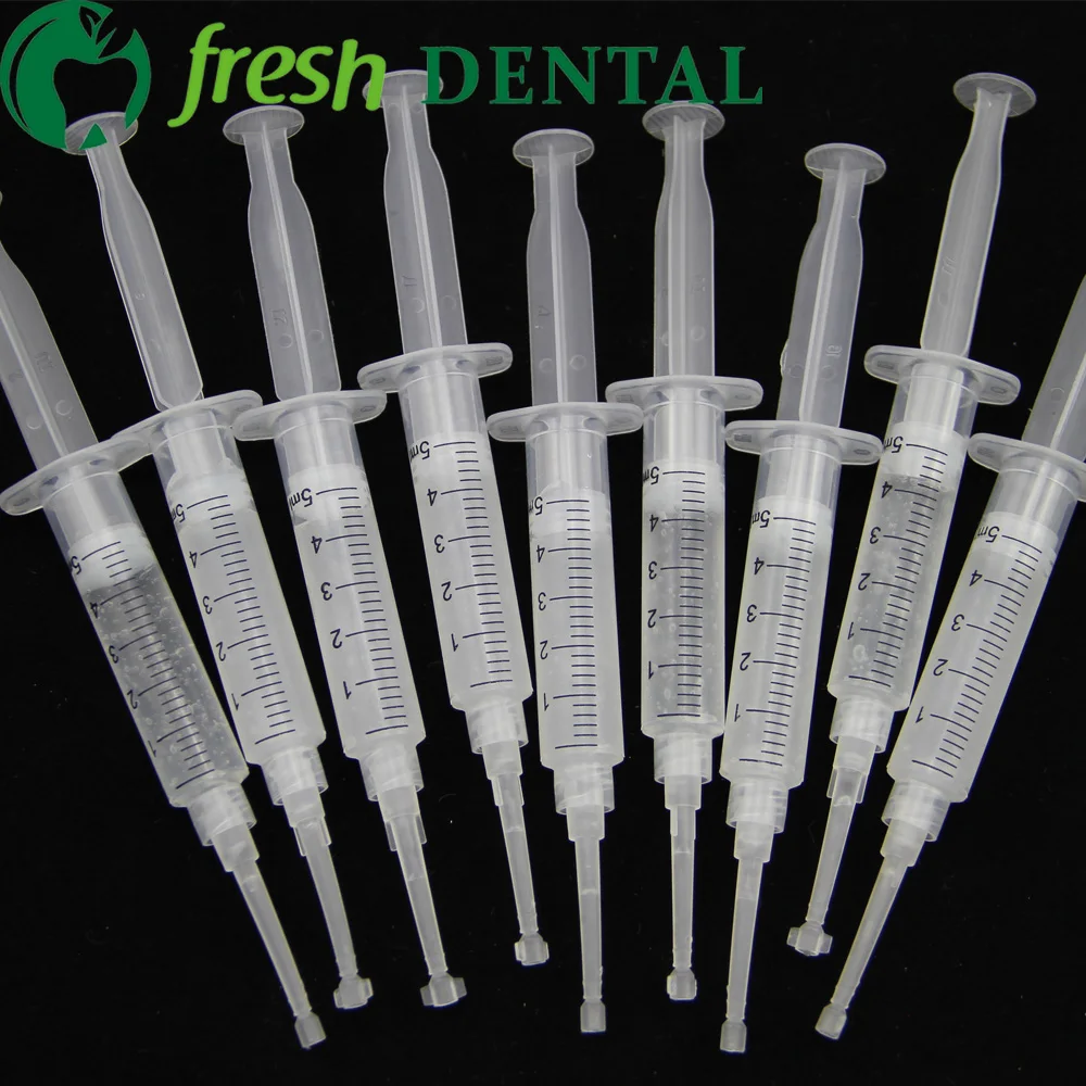 Seringa de Clareamento Branqueamento de Materiais de Alta Dental Dentes Branqueamento Gel 35% cp Qualidade Melhor Efeito Tw104 100 Pcs 5 ml