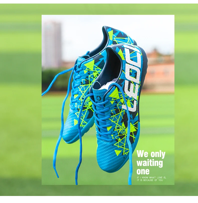Высококачественный футбольный ботинок кроссовки для бега, футбола для мальчиков мужчин TF домашние футбольные игры футбольные кроссовки размер 33-45