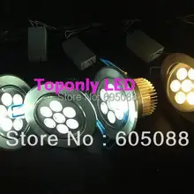 Epistar 7 Вт светодиодный встраиваемый светильник, внутреннее коммерческое освещение, AC85-265v, срок службы> 50, 000 часов, 2 года гарантии, 50 шт./лот оптом