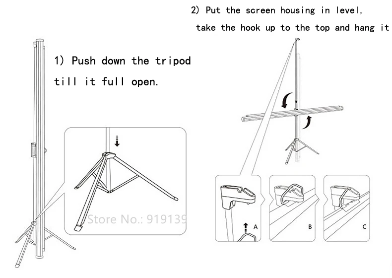 100inch 16x9 tripod screen pic 17