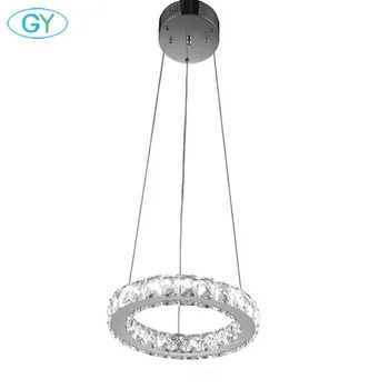 

9W LED Crystal Pendant Lights D20cm 6000K Cool White LED Lustres Cold White Home Pendant Lamp modern hanging lighting promotion