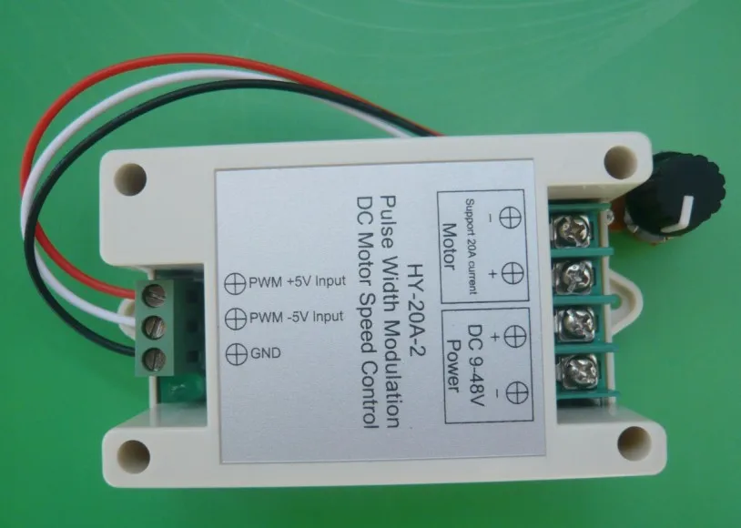 

HY-20A-2 PWM DC motor9V-48V Inverter input control 0 V-5 V