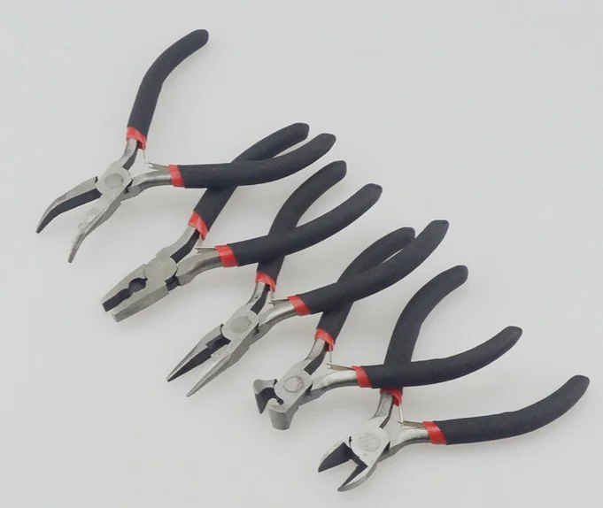 

Mini Long Pliers Jewelry Round Nose Making Beading Wire Cutter Hand Tools Pincers плоскогубцы