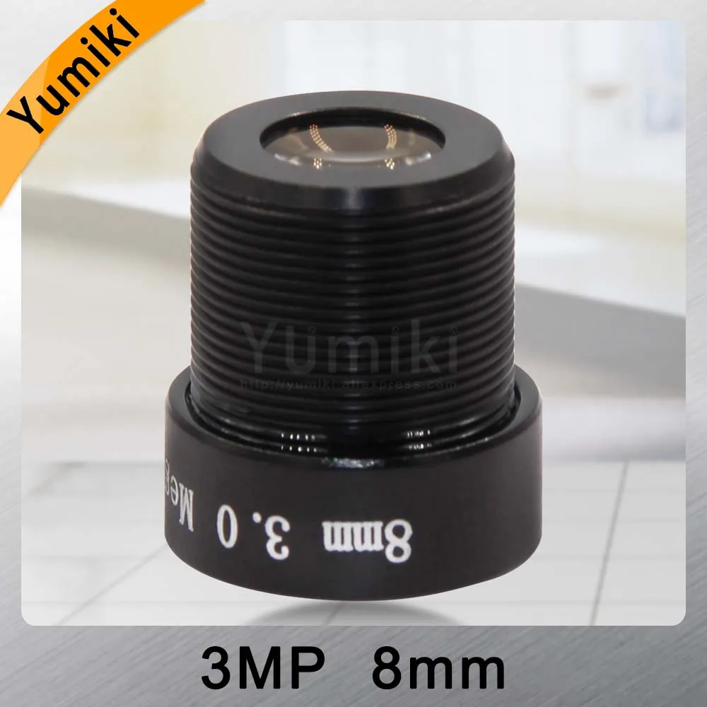  Yumiki 3.0Megpixel M12 MTV 8mm 3MP HD CCTV Camera Lens IR HD Security Camera Lens Fixed Iris - 32959418503