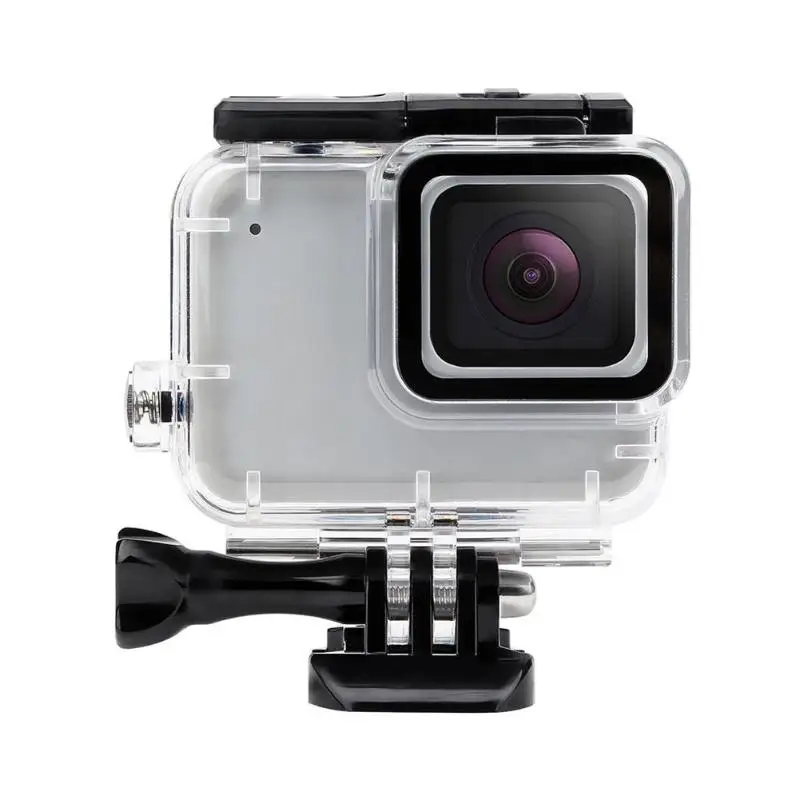 Go pro аксессуары водонепроницаемый корпус чехол для Gopro Hero 7 серебристо-белый Подводный защитный корпус