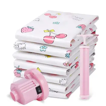 

Vacuum Storage Bag Compression Bag Electric Pump Home Clothing Convenient 6 Size Practical