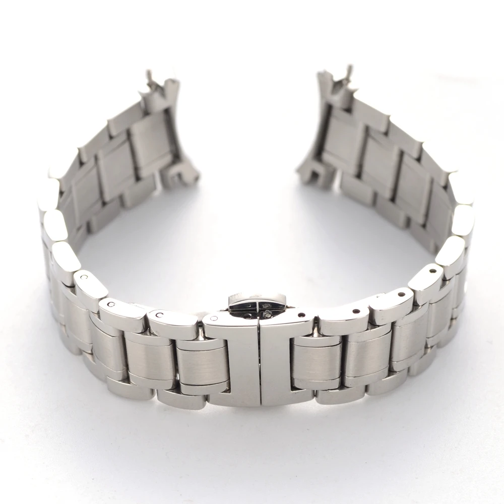 Prix pour Classique Conception Courbe Tête Soild Inoxydable Montre En Acier Bande avec Déploiement Butterfly Boucle 19mm 20mm 21mm Argent argent et Or Prix pour Classique Conception Courbe Tête Soild Inoxydable Montre En Acier Bande avec Déploiement Butterfly Boucle 19mm 20mm 21mm Argent argent et Or