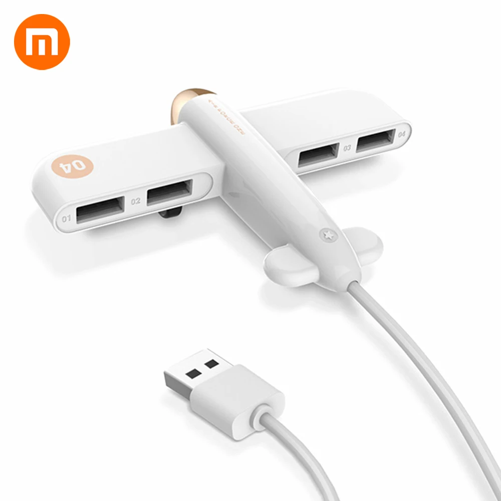 

HOT Original Xiaomi Cooperation Brand 3 Life USB HUB Aircraft creative hub Data splitter one For four usb hub