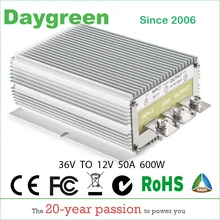 36 V-12 V 50A понижающий преобразователь напряжения постоянного тока продвижение 36VDC для работающего на постоянном токе 12 В в 50 Ампер 1440 ватт B50-36-12 Daygreen сертифицирован ce rohs