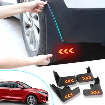 

4Pcs Car Fender Flares For Kia KX Cross 2017 2018 Mud Flaps Front Rear Splash Guards Auto Mudflaps Reflective Warning Mudguards