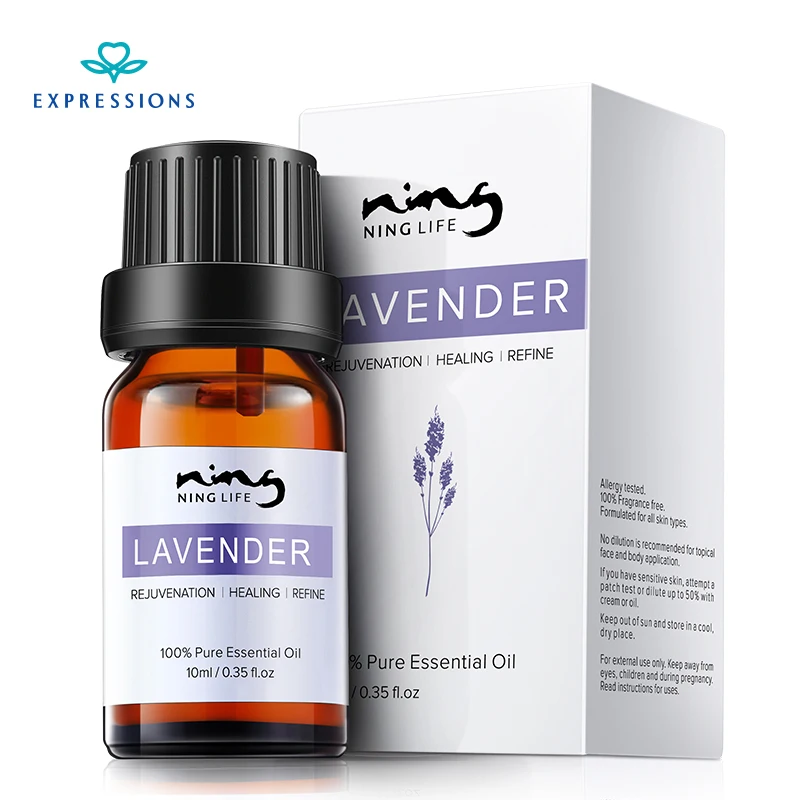 10 ML 100% النقي الخزامى الزيوت الأساسية الجمال العناية بالبشرة زيت التدليك المطهر المضادة للتجاعيد زيوت عطرية لالعطرية