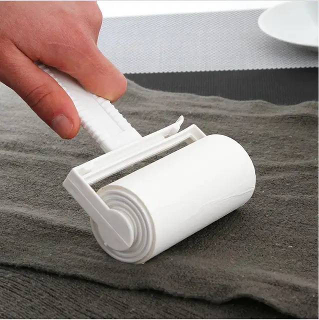 Sticky Roller Plastic Brush Lint Roller for Cleaning Clothes Carpets