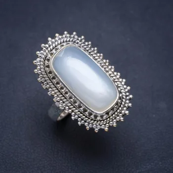 

Natural Cat Eye Handmade Unique 925 Sterling Silver Ring 7.5 A1033
