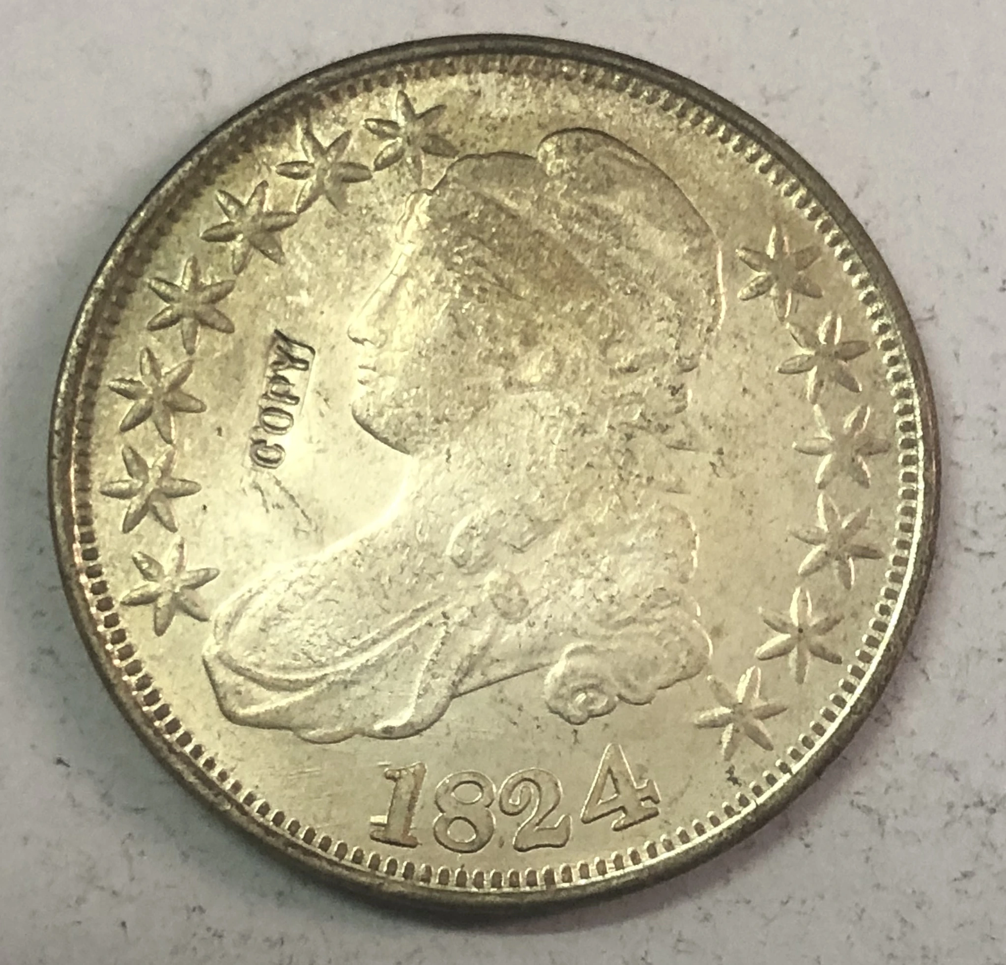 1841 индийский-британский 1 Mohur-Victoria. 9999 pure Gold Plated Имитация монеты