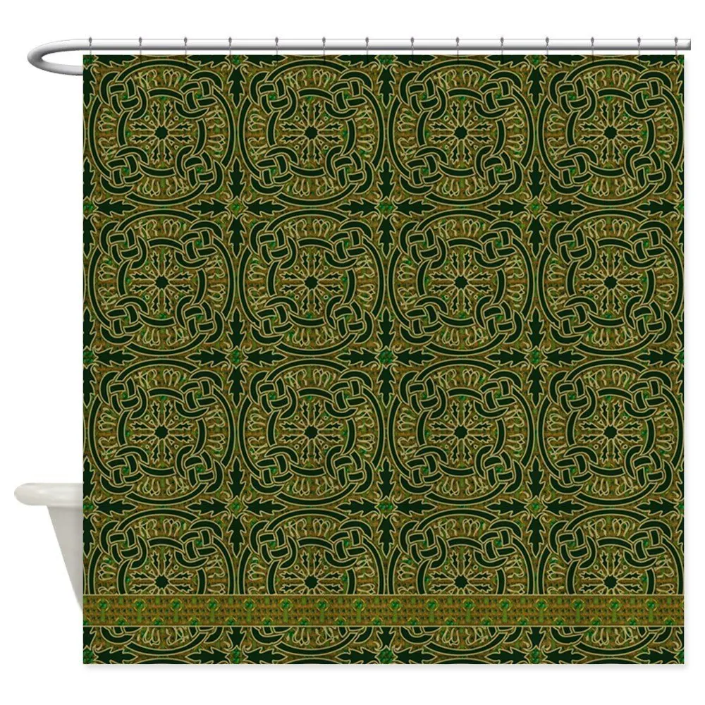Irish Celtic Shower Curtain Decorative Fabric Shower Curtain Bath