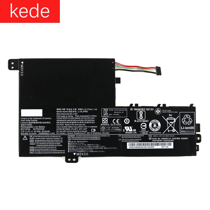 

kede for lenovo flex4-1580 laptop battery flex3 L15M3PB0 L15L3PB0 80R4 battery 4610mAh