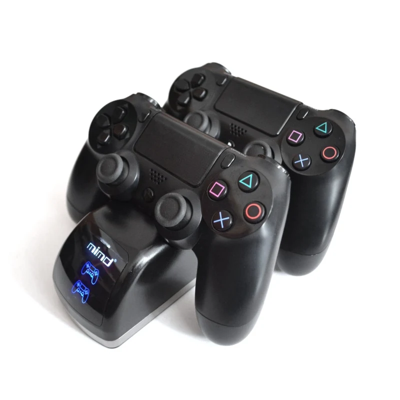 

Universal Wireless Controller Two-seat Charger with LED Display Lamp Terminal Interface Charger for PS4 / PS4 Pro Controller