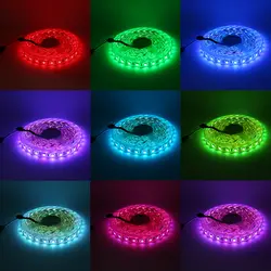 5 метров 5 V USB 5050 RGB светодиодный гибкая света Водонепроницаемый 60 светодиодный s/M для настольных ПК ноутбуков фоном закрытый или открытый 45