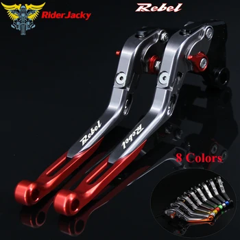 

Logo Rebel Red+Titanium For Honda Rebel CMX250 1996-2011 2008 2009 2010 CNC Folding Extendable Motorcycle Brake Clutch Levers