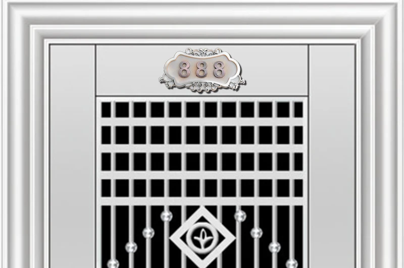 CE ISO номер дома в стиле ретро Brone как ворота номер 3 до 4 номера индивидуальные двери плиты квартиры отель