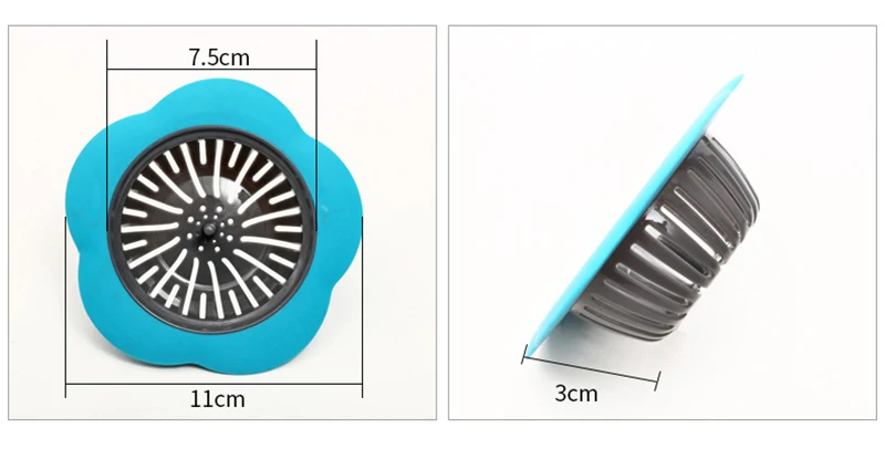 Meltset 1 шт. в форме цветка для слива раковины дуршлаг для кухонной раковины сетчатый фильтр для удаления остатков волос фильтр для душа канализационный слив