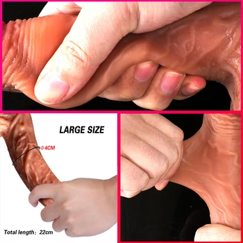 Realistic Dildo Vibrator Electric Heating Telescopic Vibrating Big Penis G Spot Sex Toy for Women Wireless Remote Dildo Vibrator 5