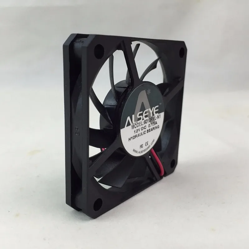 ALSEYE 6010 Вентилятор охлаждения постоянного тока 12 В 0.15A 2400 об/мин 60 мм вентилятор Радиатор для электрического обслуживания и компьютера