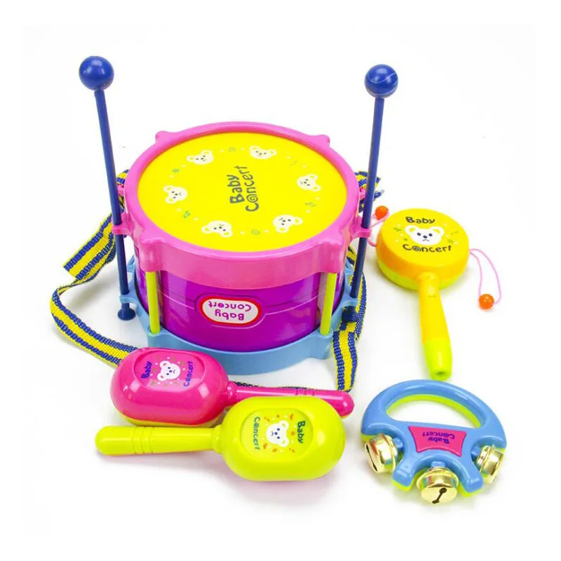 Детский ручной барабан музыки, детей раннего образования тест 1 от 0 месяцев до 6 до 12 месяцев обучающих игрушек для детей младенцев пол Тип Пластик