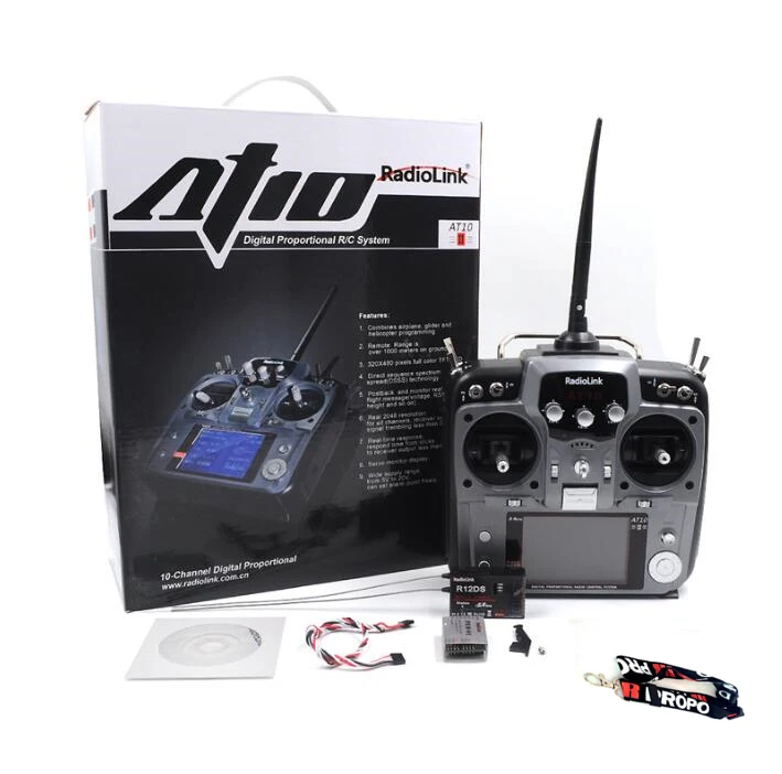 RadioLink AT10 II 2 4G 10CH Remote Control System Transmitter R12DS Receiver Send The Voltage