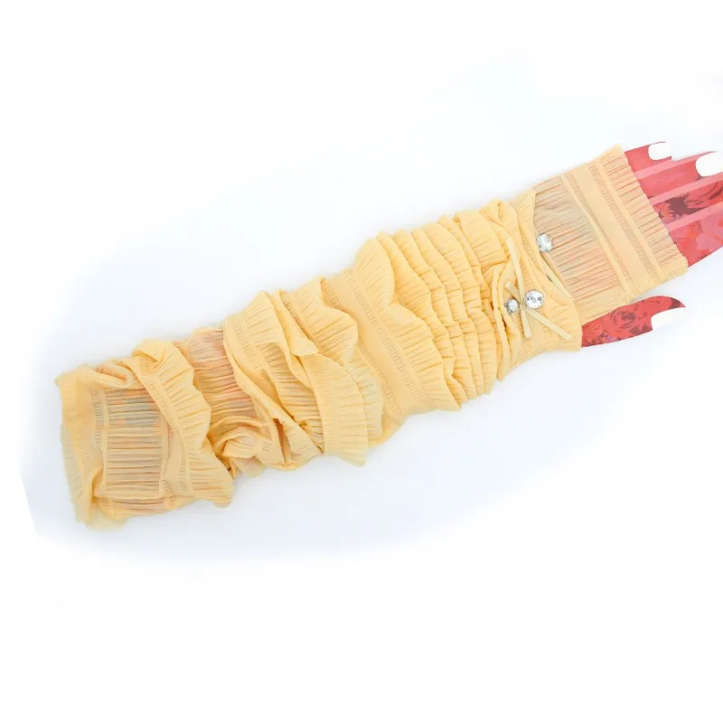 Сексуальные кружевные перчатки солнцезащитный крем женские летние кружевные водительские перчатки с защитой UV рука теплые длинные перчатки S070-1