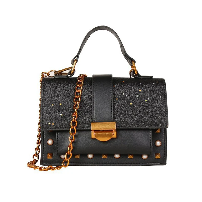 Women Handbag Fashion Sequin Female Exquisite Shoulder Bags Rainbow Rivet Crossbody Bag Messenger Bags Bolsos Mujer Tote SS7164 (2)