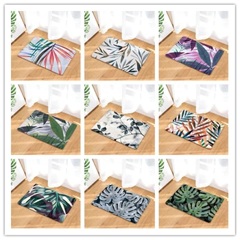 

Flannel plant door mats Household bathroom door mats foot mats long bedroom mats
