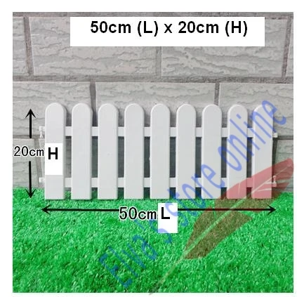 50 см x 20 см пластиковые заборы белые ограждения в европейском стиле вставить грунт для садового двора Декор легко собрать