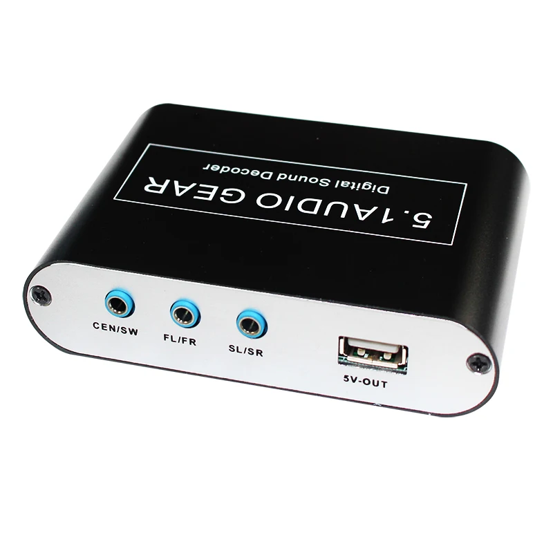 

5.1 Audio Decoder Converter Digital to Analog Decoder Spdif Coaxial USB to RCA Support DTS/AC3/Dolby for HD Players/DVD/XBOX360