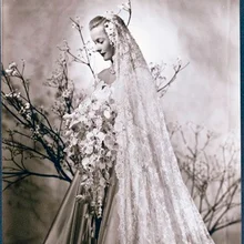 Высокое качество фаты один слой глава длинные тюль фата на мантилья кружева край часовня длина фата V836