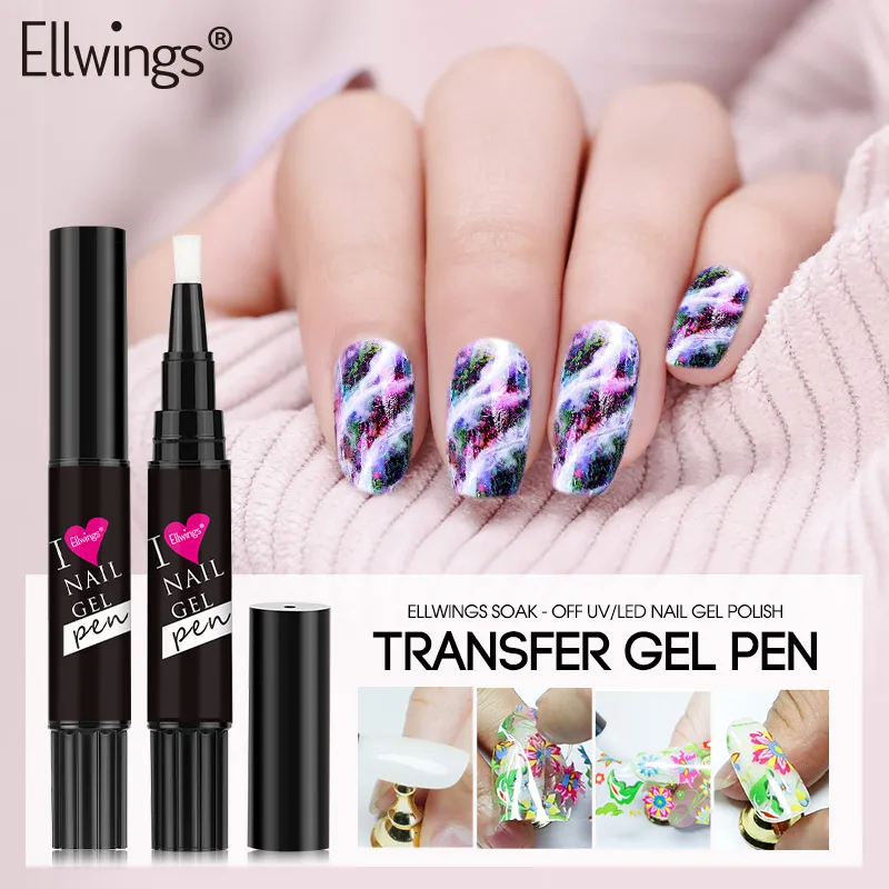 

Ellwings Star Starry Sky Transparent Gel Pen Nail UV Varnish Nail Foils Gel Transfer Sticker Paper Nail Manicure Sticker Tools
