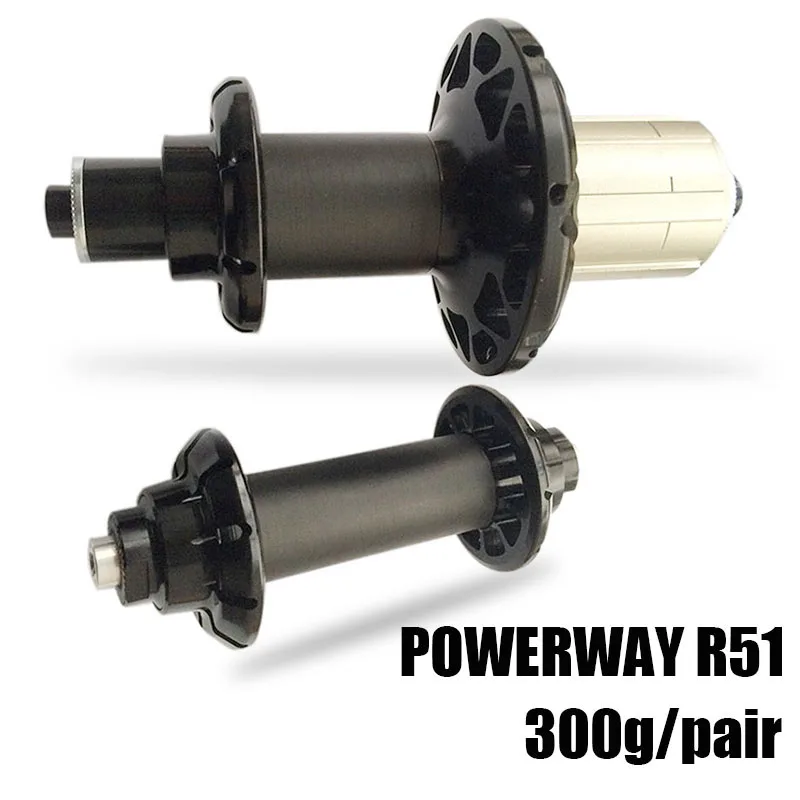 

Road Bike Hub Racer POWERWAY R51 Straight Pull Aluminum Hub with Standard QR for SHIMAN0 or Campy 11S Bicycle Accessories