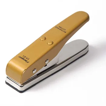 

XFDZ-Professional Portable Flanger Pick Punch Guitar Pick Plectrum Maker Pick Cutter Gold