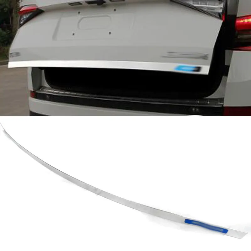 

Car styling stainless Rear Trunk Tail Gate Trim Cover Molding Garnish For Skoda Kodiaq 2017 2018