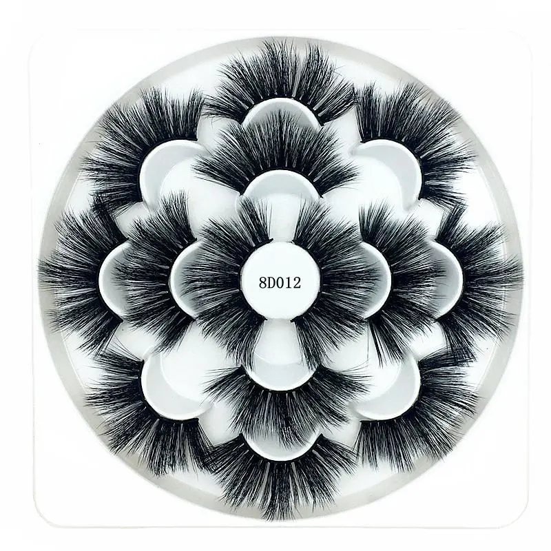 

NEW 7 Pairs 25mm long lashes 100% Mink Eyelashes Soft Dramatic Volume Fake Lashes Reusable Thick False Eyelashes High Quality
