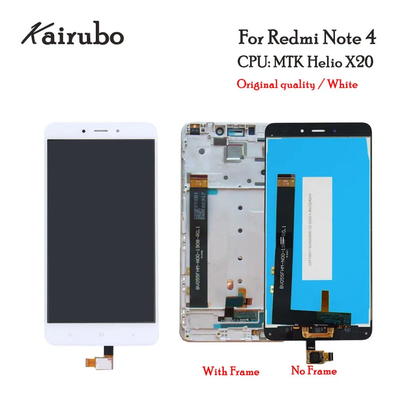 5 шт./лот Kairubo Оригинальный ЖК-дисплей для Xiaomi redmi note 4 ЖК-экран сенсорный