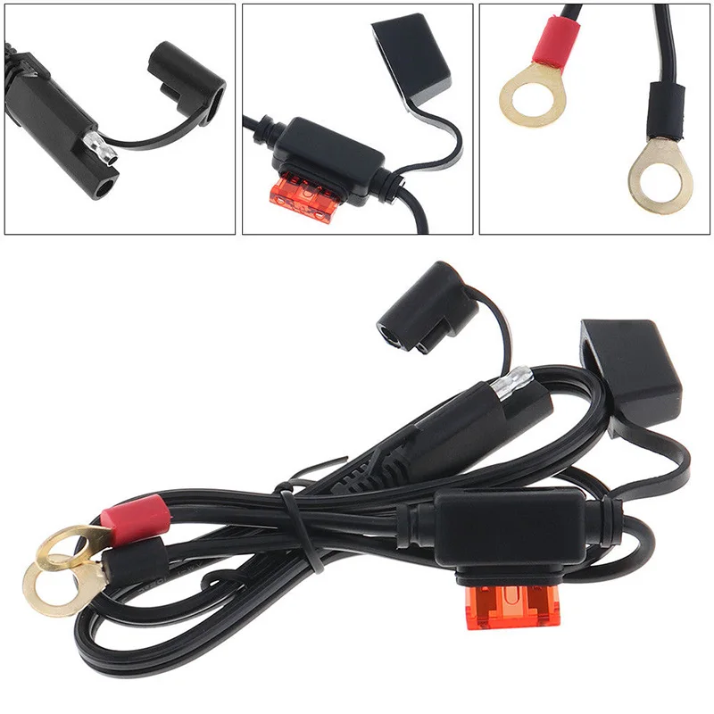 Мотоциклетный SAE Line SAE к USB зарядному устройству 0,5 м антикоррозийный соединительный кабель