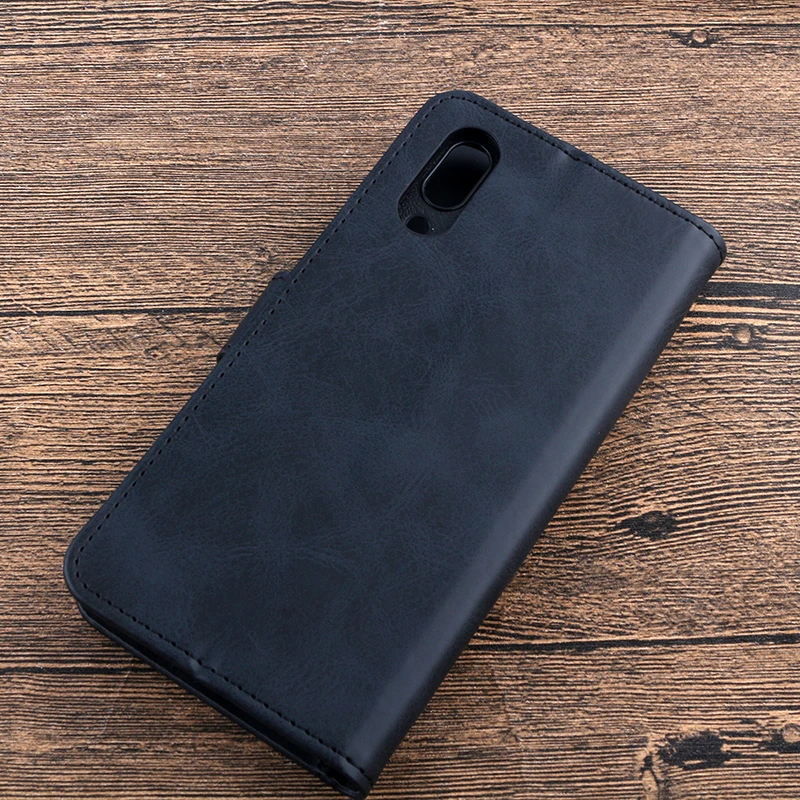 Кожаный чехол Alesser для UMI umidigi One откидная подставка с отделением карт +
