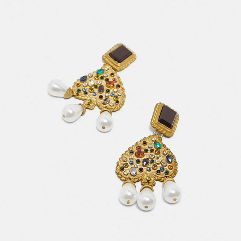 Flatfoosie ZA Boho браслеты в форме сердца для женщин модные геометрические браслеты с подвеской свадебные подарки массивные украшения - Окраска металла: E054326GD