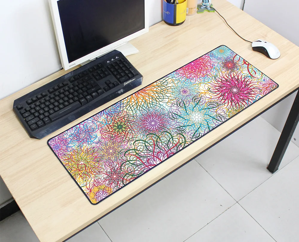 art mouse pad 800x300mm speed Keyboards Mat Rubber Gaming mousepad cool new Desk Mat for game playe