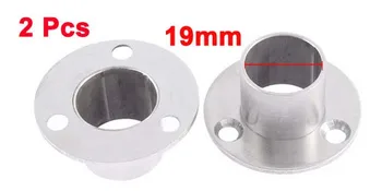 

Promotion Price Wardrobe Rail Rod End Support Bracket 19mm Inner Dia 2Pcs