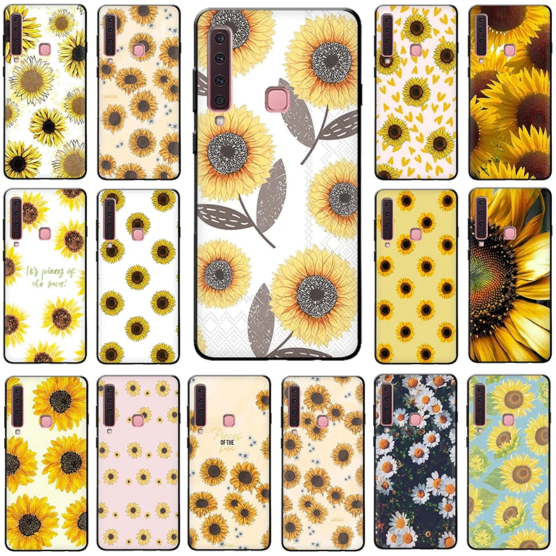 

Cute Summer Daisy Sunflower Floral Flower Silicone phone case for Samsung GaLaxy A3 A5 A6 A7 A8 A9 2018 A10 A30 A40 A50 A70 J6