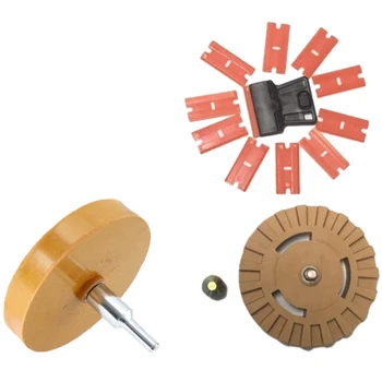 

Car Cleaning Care Pinstripe Decal Eraser Wheel Pad Rubber Disk Pneumatic Car Decals Sticker Remover Remove Tools Auto Repair P