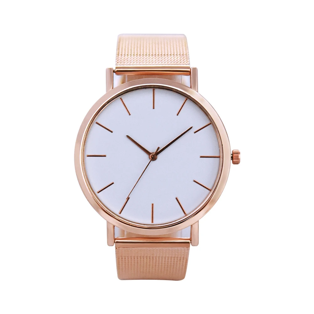  Runde Zifferblatt bajan kol saati Analog Legierung Band Quarz Armbanduhr Unisex Büro Schule Decor f